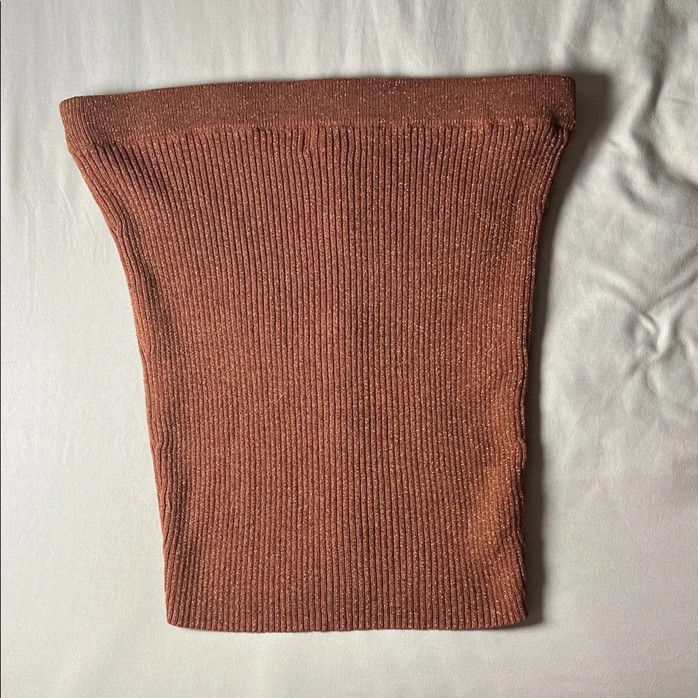 Camila Coelho Brown Metallic Thread Mini Skirt - Picture 3 of 5